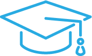 Graduation cap, symbol of the importance of education